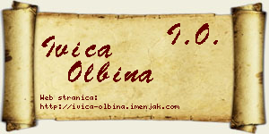Ivica Olbina vizit kartica